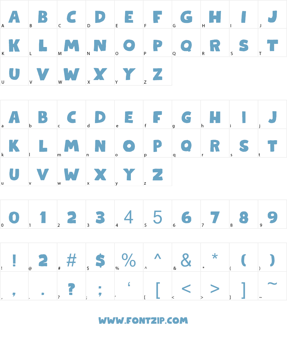 Kapsalon DEMO Font Character